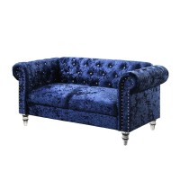 Dark Blue Loveseat Blue