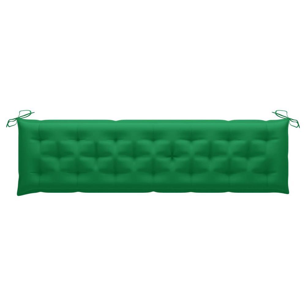 vidaXL Garden Bench Cushion Green 787x197x28 Fabric 314985