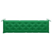 vidaXL Garden Bench Cushion Green 787x197x28 Fabric 314985