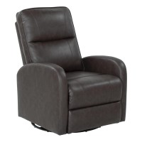 Thomas Payne Rv Swivel Pushback Recliner, Millbrae - Effortless Push-Back Reclining - 360-Degree Swivel, Glider Action -Easy-To-Clean Polyhyde Vinyl Fabric - High-Density Foam Interior - 2020129869