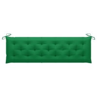 vidaXL Garden Bench Cushion Green 709x197x28 Fabric 314973
