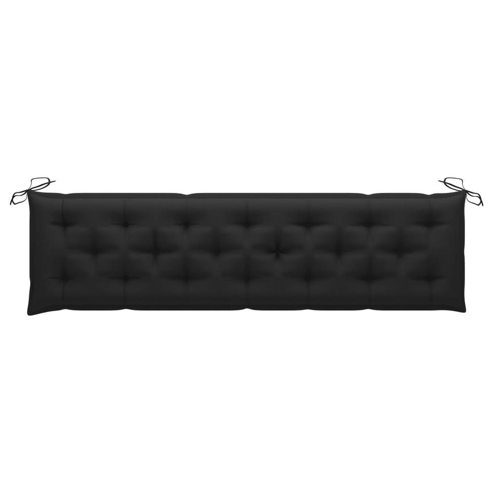 vidaXL Garden Bench Cushion Black 787x197x28 Fabric 314987