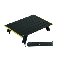 Iclimb Ultralight Compact Mini Beach Picnic Folding Alu. Table With Carry Bag, Two Size (Black - L)