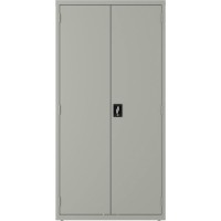 Lorell Steel Wardrobe Storage Cabinet 36 x 18 x 72 2 x Shelfves Durable Welded Recessed Handle Removable Lock Loc