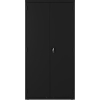 Lorell Steel Wardrobe Storage Cabinet 36 x 18 x 72 2 x Shelfves Durable Welded Recessed Handle Removable Lock Loc