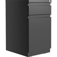 Lorell Backpack Drawer Mobile Pedestal File 15 x 278 x 20 2 x Box File Drawers Finish Black