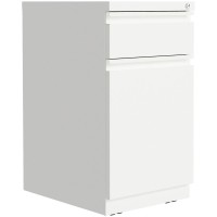 Lorell Backpack Drawer Mobile Pedestal File 15 x 278 x 20 2 x Box File Drawers Finish White