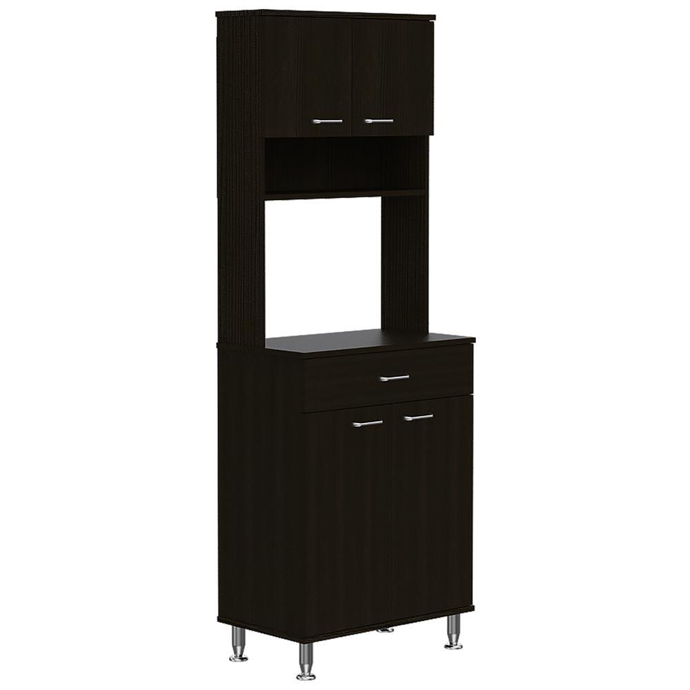 Helis 60 Kitchen Pantry Black Wengue