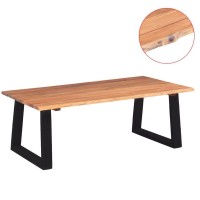 vidaXL Coffee Table Solid Acacia Wood 433x236x157 244996