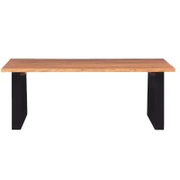 vidaXL Coffee Table Solid Acacia Wood 433x236x157 244996