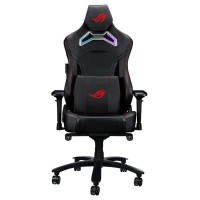 Asus Rog Chariot Rgb Gaming Chair (Memory Foam Lumbar Support, 4D Adjustable Armrest, Reclining Backrest, Breathable Leatherette Material, Durable Pu Casters, Integrated Aura Rgb Lighting)