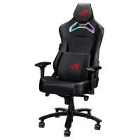 Asus Rog Chariot Rgb Gaming Chair (Memory Foam Lumbar Support, 4D Adjustable Armrest, Reclining Backrest, Breathable Leatherette Material, Durable Pu Casters, Integrated Aura Rgb Lighting)