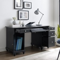Palmetto Computer Desk Black