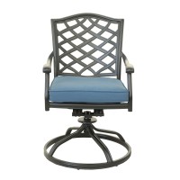 Dining Swivel Chair, Sapphire Blue, Set Of 2(D0102H7Cbax)