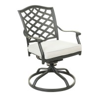 Dining Swivel Chair, Cast Silver, Set Of 2(D0102H7Cbx2)