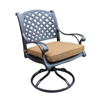 Dining Swivel Rocker, Brown, Set Of 2(D0102H7Cc32)