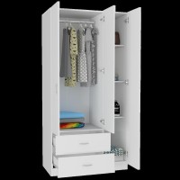 Bosko 3 Door Armoire White