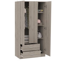 Boskol 3 Door Armoire Light Gray