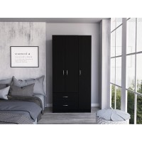 Bosko 3 Door Armoire Black Wengue