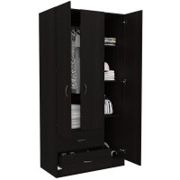 Bosko 3 Door Armoire Black Wengue