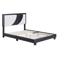 Boyd Sleep Bree Upholstered Faux Leather Platform Bed Full WhiteBlack