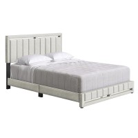 Boyd Sleep Senata Upholstered Linen Platform Bed Twin Beige