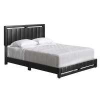 Boyd Sleep Beaumont Upholstered Faux Leather Platform Bed Full Black