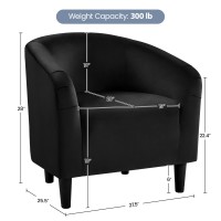 Yaheetech Barrel Chair Modern Accent Chair Comfy Velvet Armchair Club Sofa Chair Vanity Chair For Living Room Bedroom Office Sm