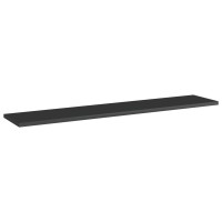 vidaXL Bookshelf Boards 4 pcs High Gloss Black 394x79x06 Chipboard 805390