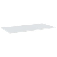 vidaXL Bookshelf Boards 4 pcs High Gloss White 394x197x06 Chipboard 805423