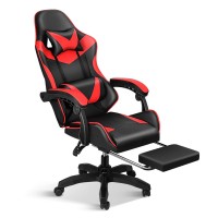 Gaming Chair Backrest And Seat Height Adjustable Swivel Recliner Racing Office Computer Ergonomic Video Game Chair With Footres