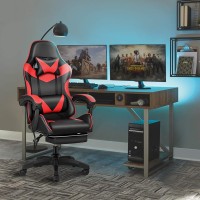 Gaming Chair Backrest And Seat Height Adjustable Swivel Recliner Racing Office Computer Ergonomic Video Game Chair With Footres