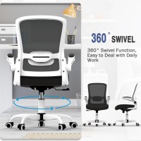 Office Chair Ergonomic Desk Chair With Adjustable Lumbar Support High Back Mesh Computer Chair With Flipup Armrestsbifma Pas