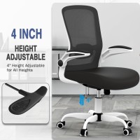 Office Chair Ergonomic Desk Chair With Adjustable Lumbar Support High Back Mesh Computer Chair With Flipup Armrestsbifma Pas