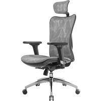 Sihoo M57 Ergonomic Office Chair With 3 Way Armrests Lumbar Support And Adjustable Headrest High Back Tilt Function Grey