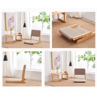 Zhekun Tatami Chair Accent Furniture,Foldable Meditation Floor Chair, Living Room Chair Floor Seat, Portable Japanese Legless Chair,Lazy Sofa For Bay Window Meditation Reading,Balny Chair With Cushion