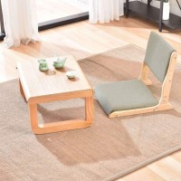 Zhekun Tatami Chair Accent Furniture,Foldable Meditation Floor Chair, Living Room Chair Floor Seat, Portable Japanese Legless Chair,Lazy Sofa For Bay Window Meditation Reading,Balny Chair With Cushion