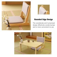 Zhekun Tatami Chair Accent Furniture,Foldable Meditation Floor Chair, Living Room Chair Floor Seat, Portable Japanese Legless Chair,Lazy Sofa For Bay Window Meditation Reading,Balny Chair With Cushion