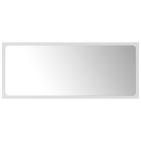 vidaXL Bathroom Mirror White 354x06x146 Chipboard 804622