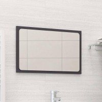 vidaXL Bathroom Mirror Gray 236x06x146 Chipboard 804608