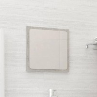 vidaXL Bathroom Mirror Concrete Gray 157x06x146 Chipboard 804602