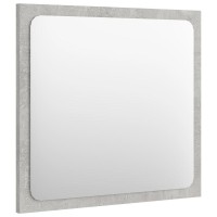 vidaXL Bathroom Mirror Concrete Gray 157x06x146 Chipboard 804602