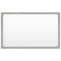 vidaXL Bathroom Mirror Concrete Gray 236x06x146 Chipboard 804610