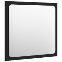 vidaXL Bathroom Mirror Black 157x06x146 Chipboard 804599