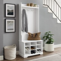 Anderson Shoe Storage Hall Tree White