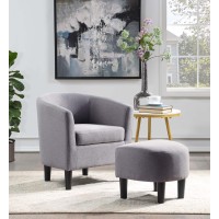 Take A Seat Churchill Accent Chair With Ottoman