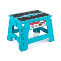 Acstep Folding Step Stool 9 Inch Height Nonslip Step Stool For Kid And Adult Premium Heavy Duty Foldable Stool Kitchen Garden B