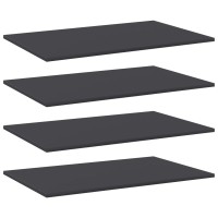 vidaXL Bookshelf Boards 4 pcs Gray 315x197x06 Chipboard 805350