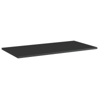 vidaXL Bookshelf Boards 4 pcs High Gloss Black 315x157x06 Chipboard 805342