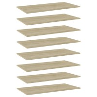 vidaXL Bookshelf Boards 8 pcs Sonoma Oak 315x118x06 Chipboard 805321